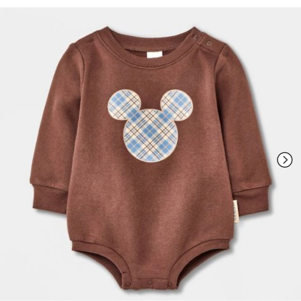 Mickey plaid bodysuit NWT